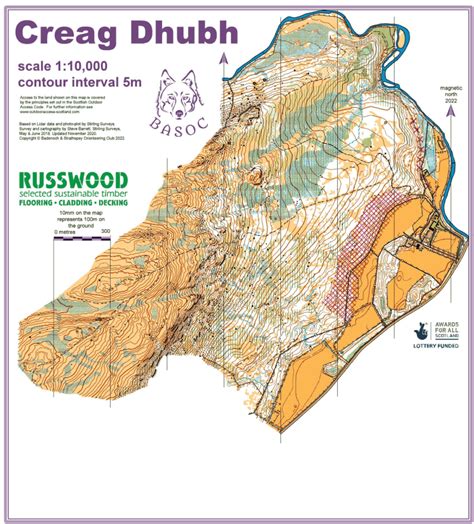 creag dhubh map.